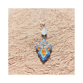Slimi Silver & Copper Necklace with Enemal