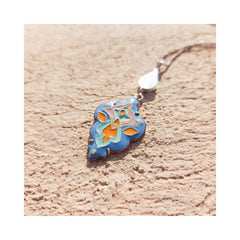 Slimi Silver & Copper Necklace with Enemal