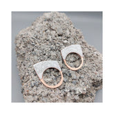 Graphite painted Enemal Copper ring