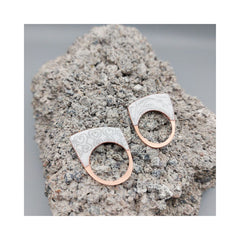 Graphite painted Enemal Copper ring