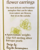 Flower Pearl earrings