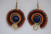 Handmade long necklace and matching earrings