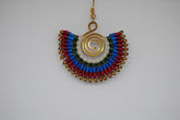 Handmade long necklace and matching earrings