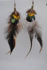 Feather earrings