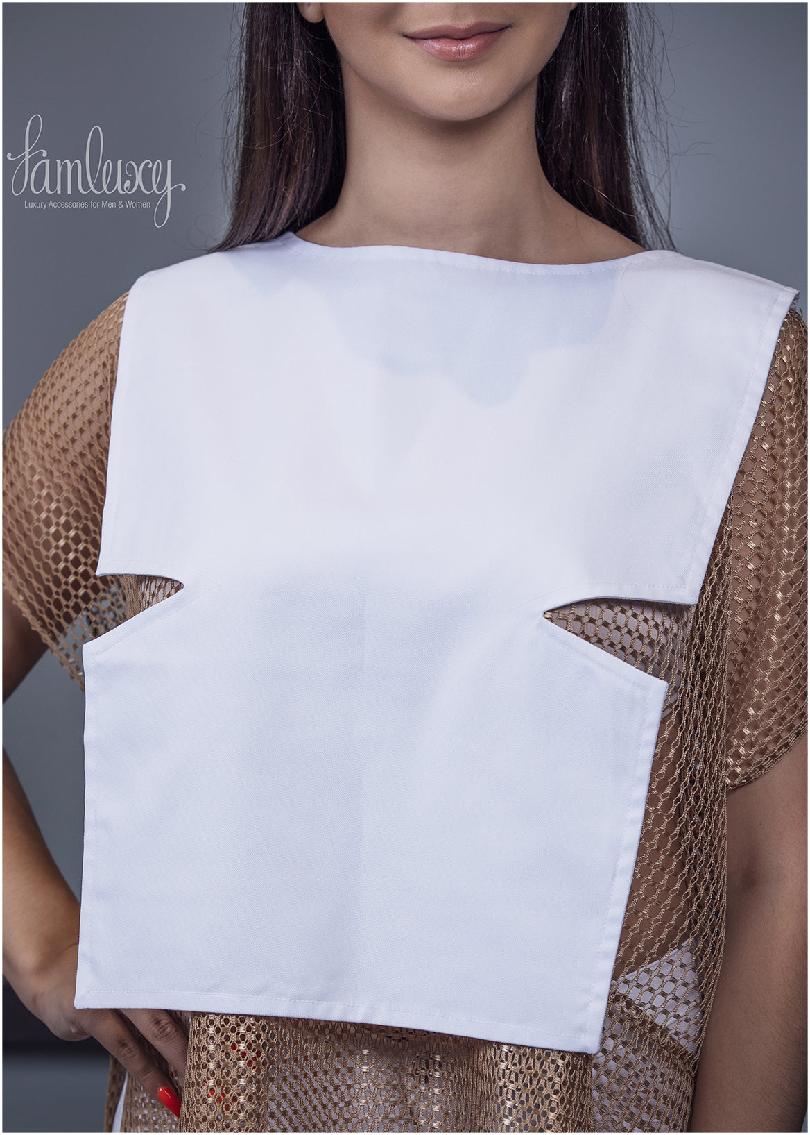 Gold & White Designer Blouse