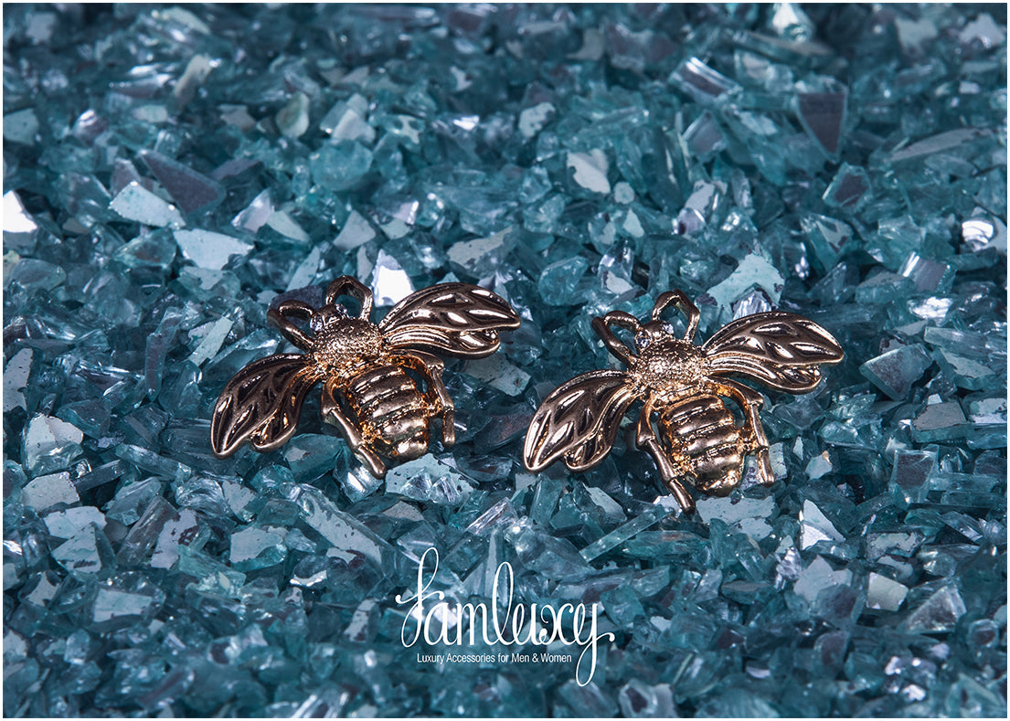 Gold Plated Bees Earring