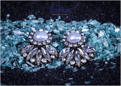 Pearl And Zirconia Diamond Stones Earring