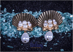 Gold Plated Pearl Earring