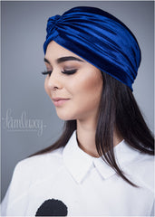 Silky Blue Turban