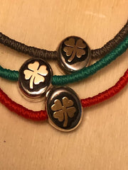 Handmade Silver & Gold clover Bracelet