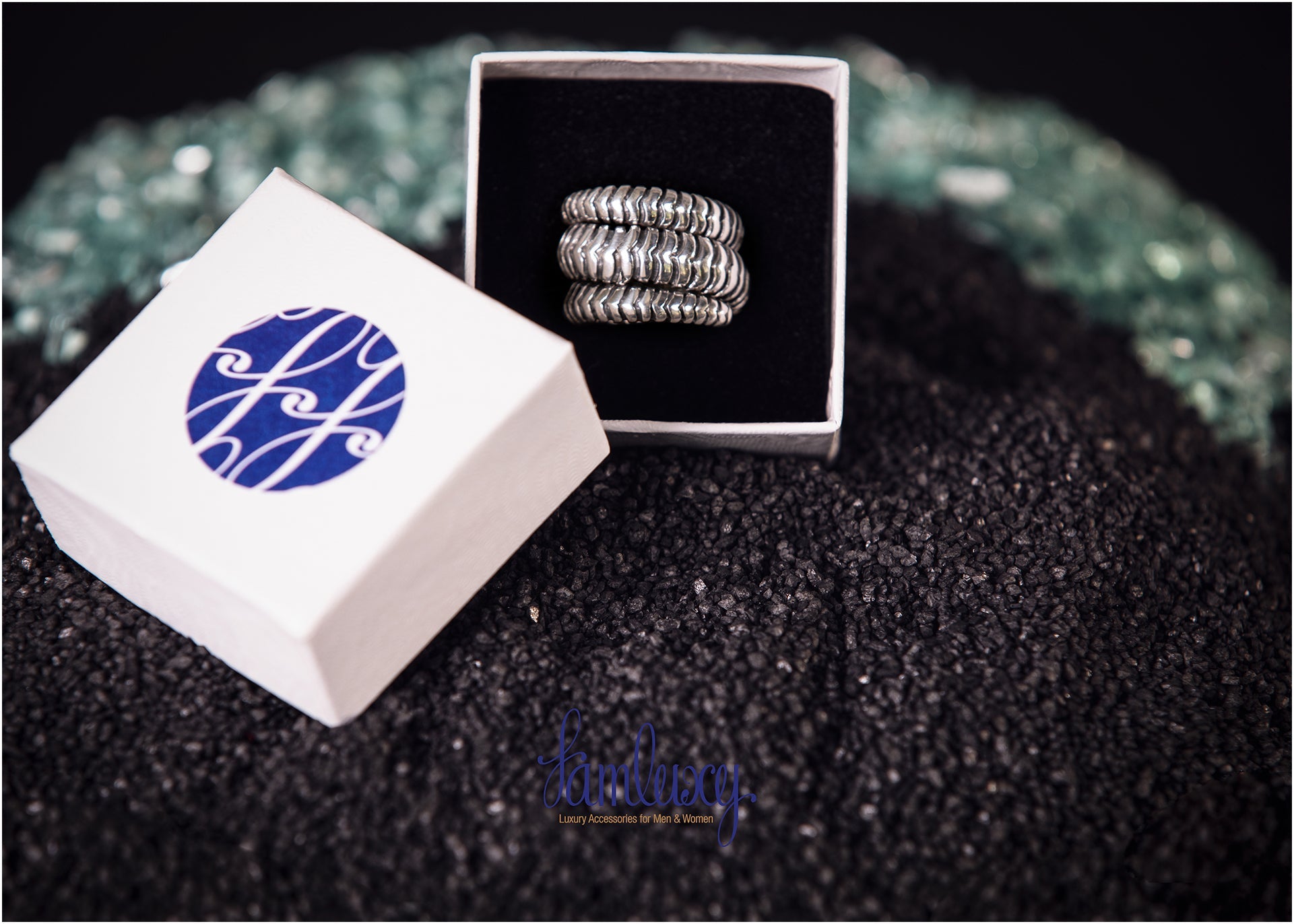 3 Scratch Silver Ring