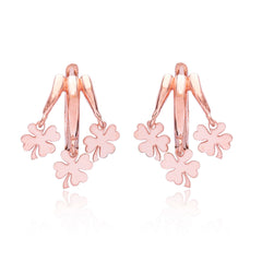 Simple Clover Earrings Turkish  925 Sterling Silver Jewelry