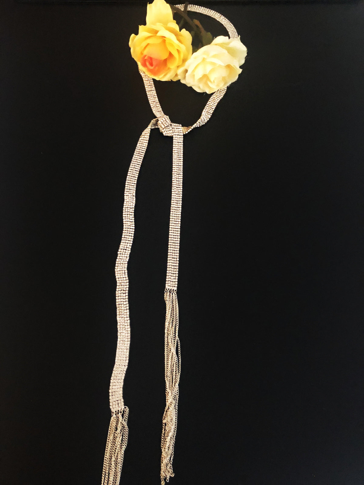 Crystal Tie Necklace