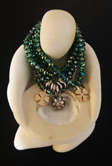 Green Funky Bracelet ,4 pieces