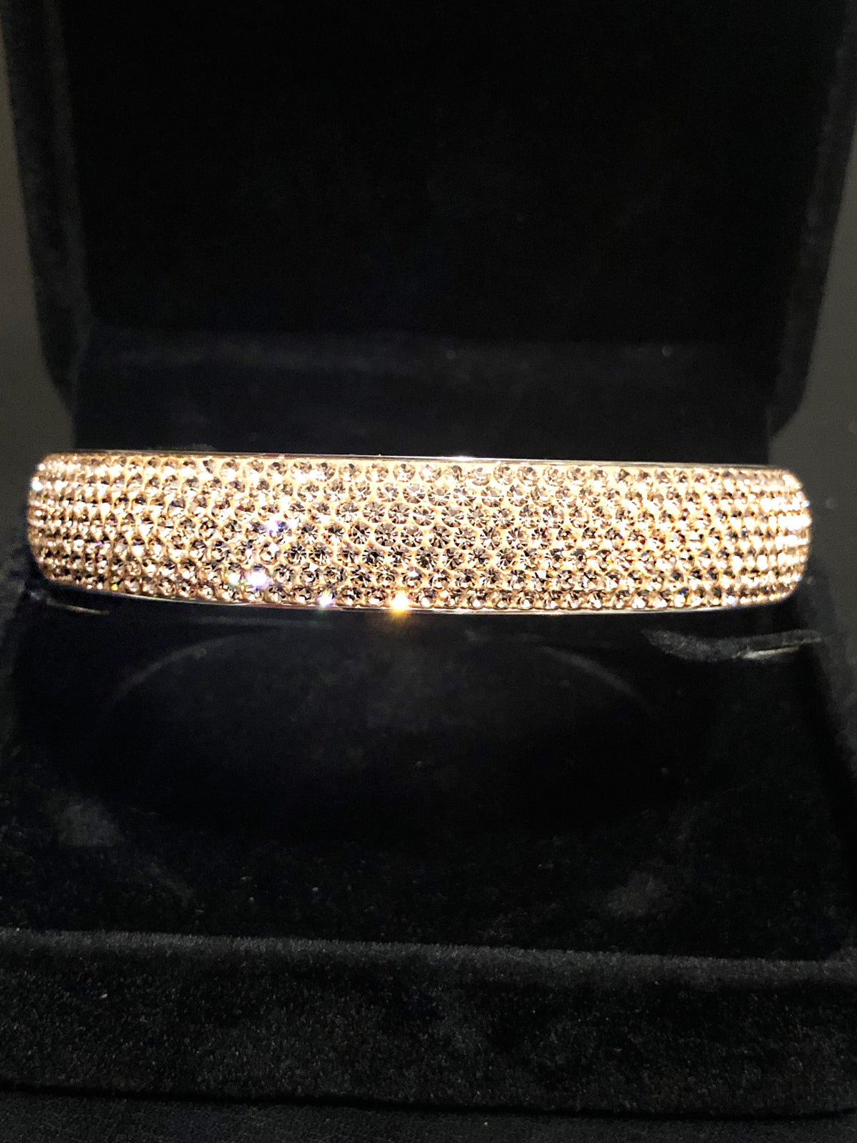 Gold Bangle, Full Stone