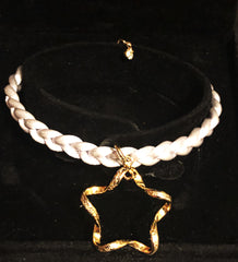 Gold Platted Star With Silver Band