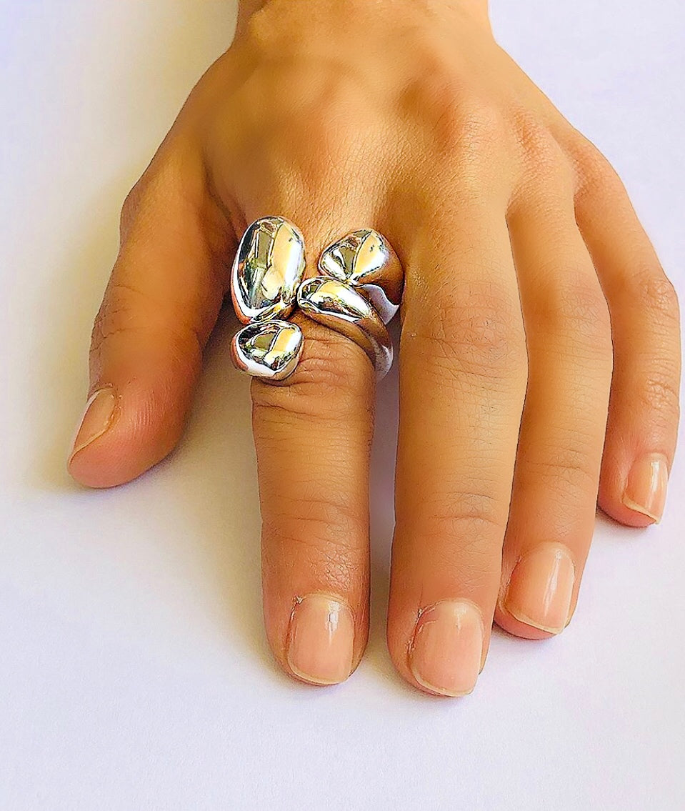 Handmade 3D Rings Silver 925