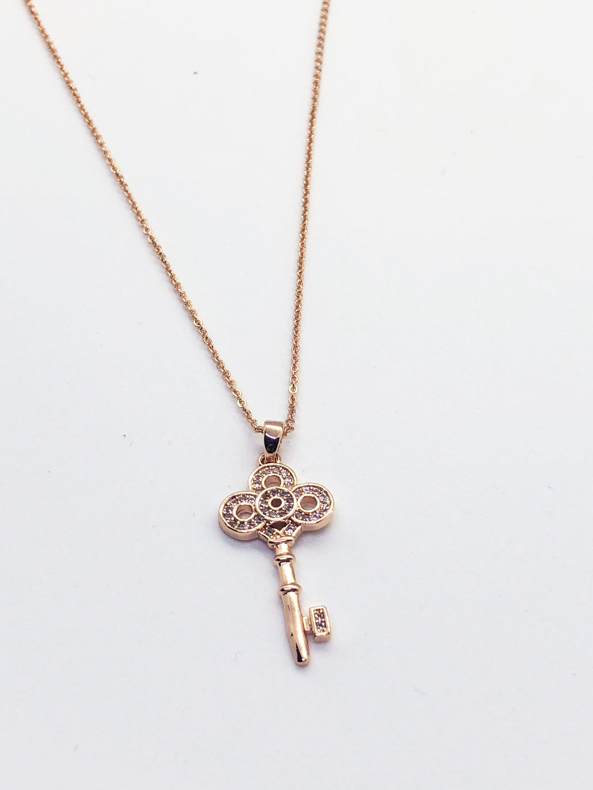 Rose Gold Key Necklace