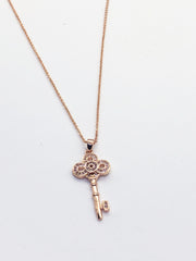 Rose Gold Key Necklace