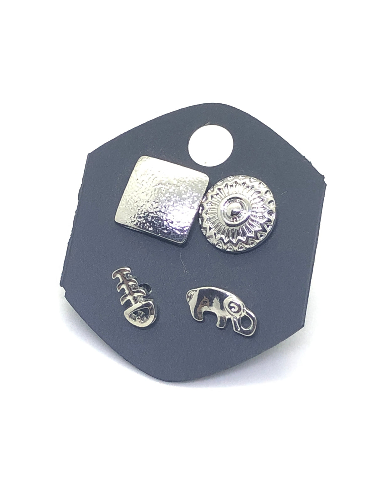 Multi Silver Earrings