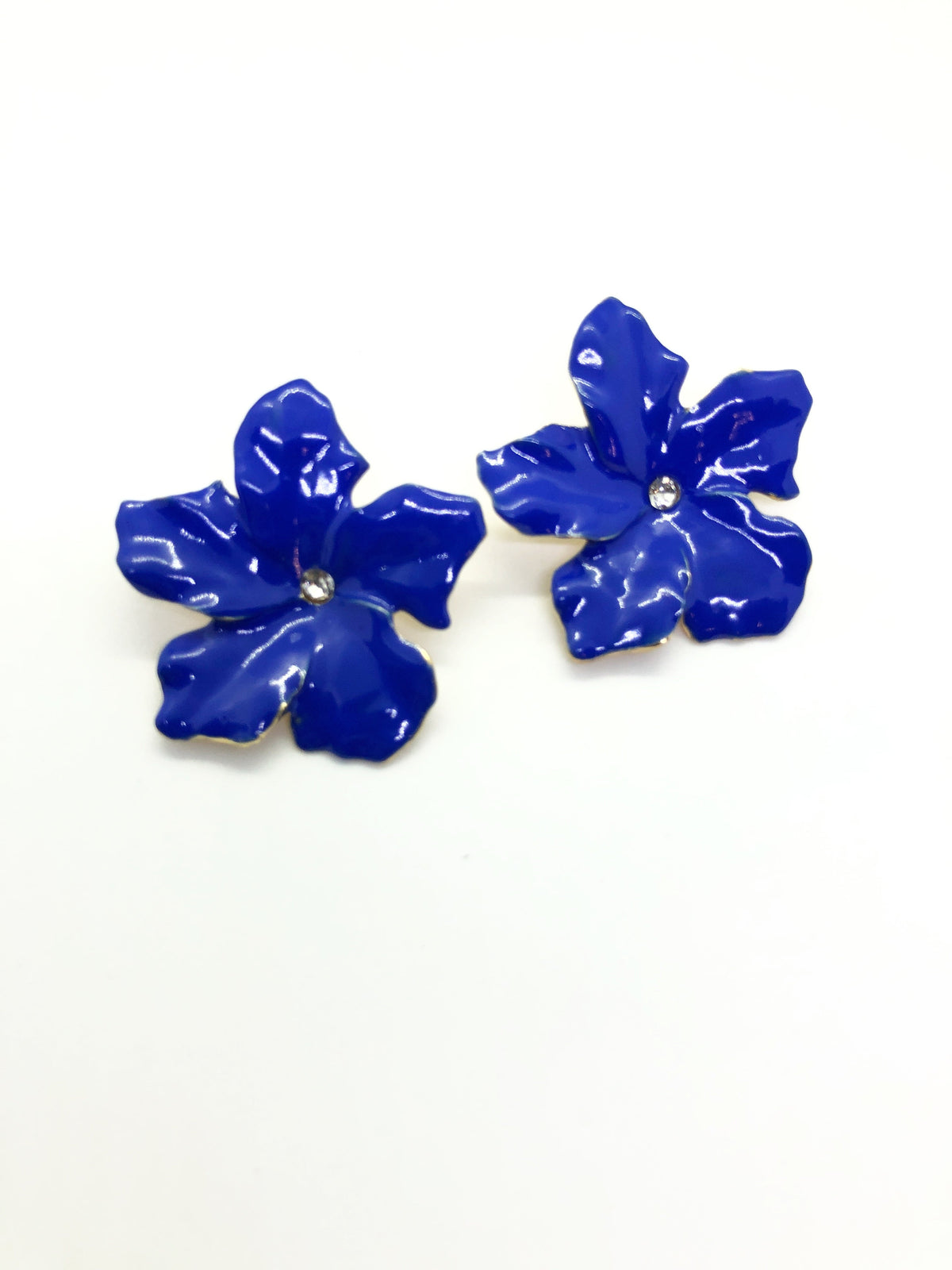 Blue Flower Earrings