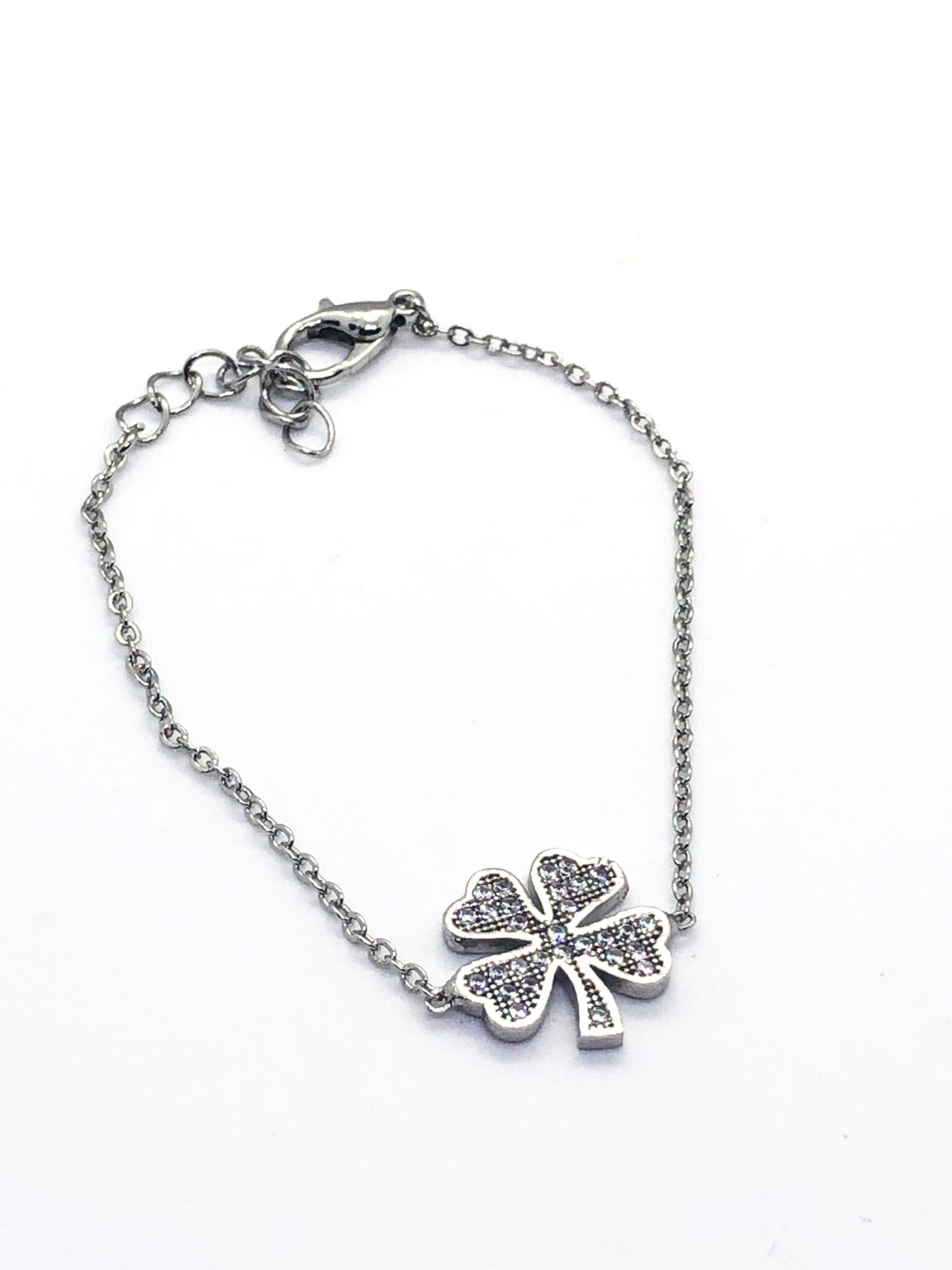 Silver Clover Bracelet
