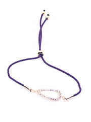 Rose Gold Infinite with Purple Band