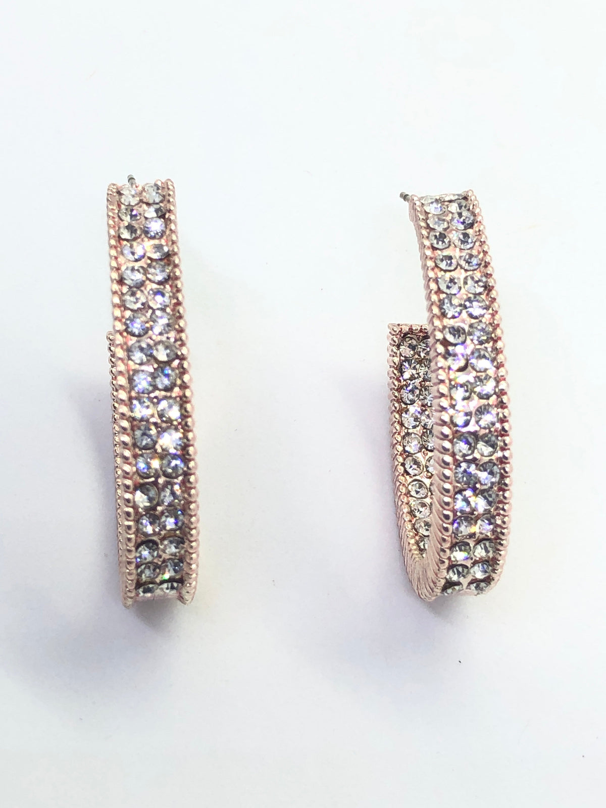 Rose Gold Bridge Earrings