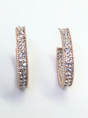 Rose Gold Bridge Earrings