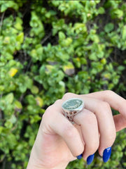 Silver Coin Ring ( Adjustable )