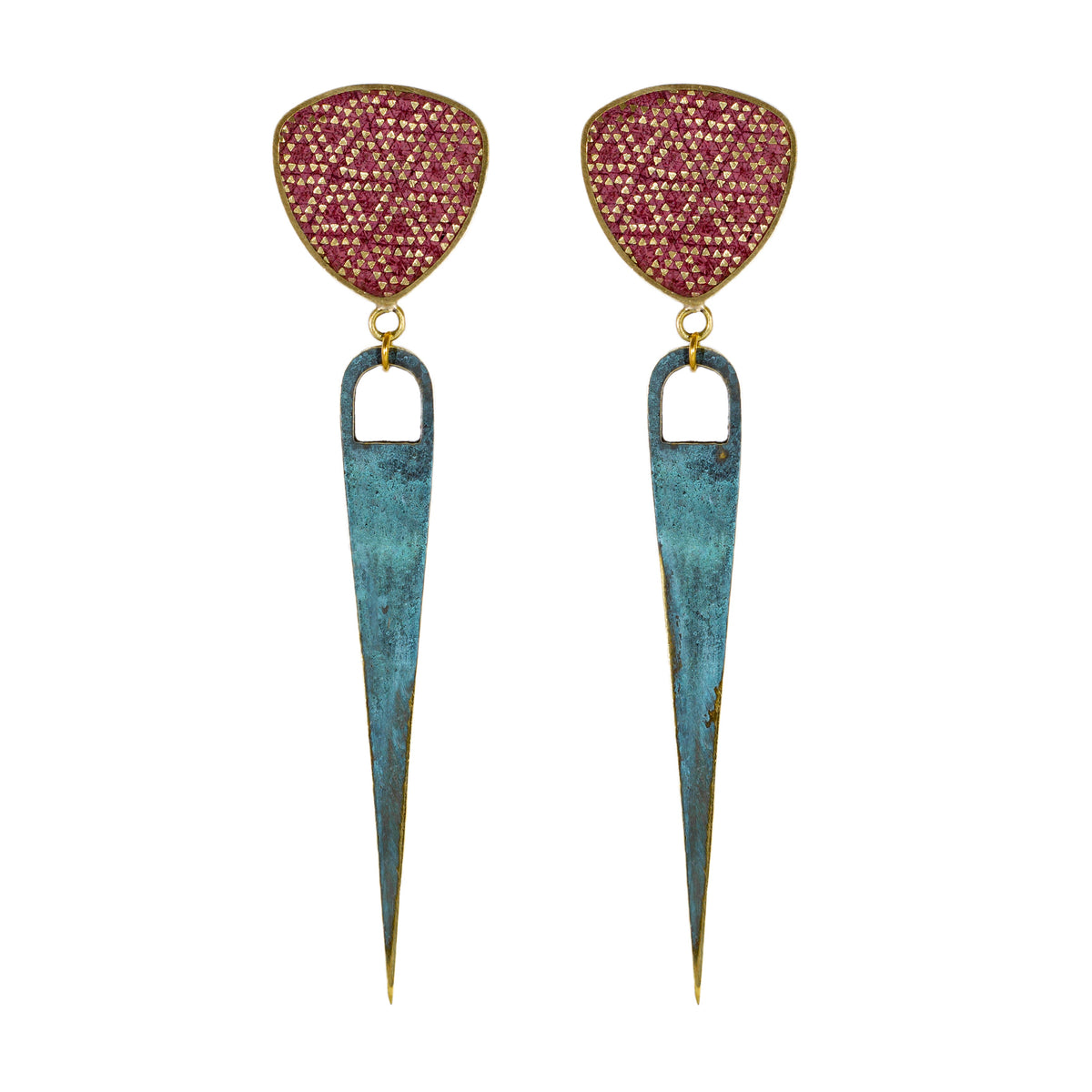 RED SEPTUM EARRINGS