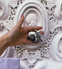 Mirror Arch Earrings With Pahlavi Coins