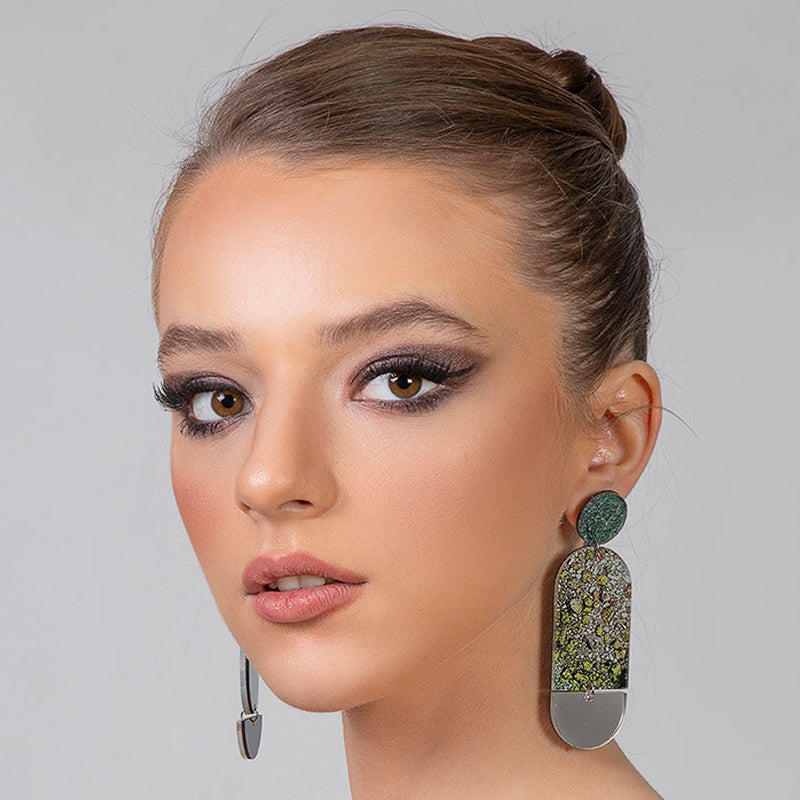 Asymmetrical Earrings With Pahlavi Coins