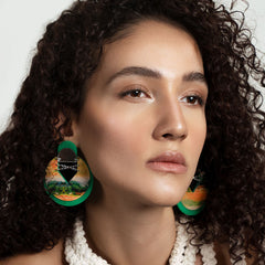 Green Cloud Earrings