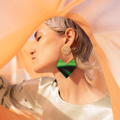 Mastooreh Earrings Green