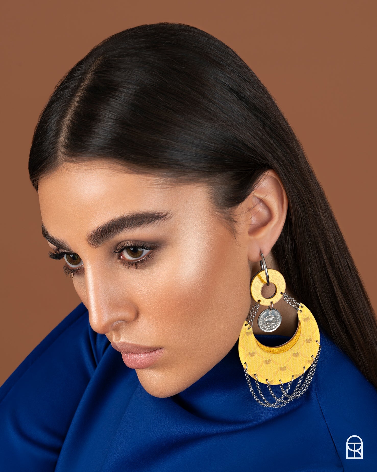 Yellow Moon Earrings