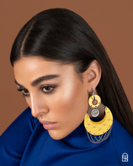 Yellow Moon Earrings