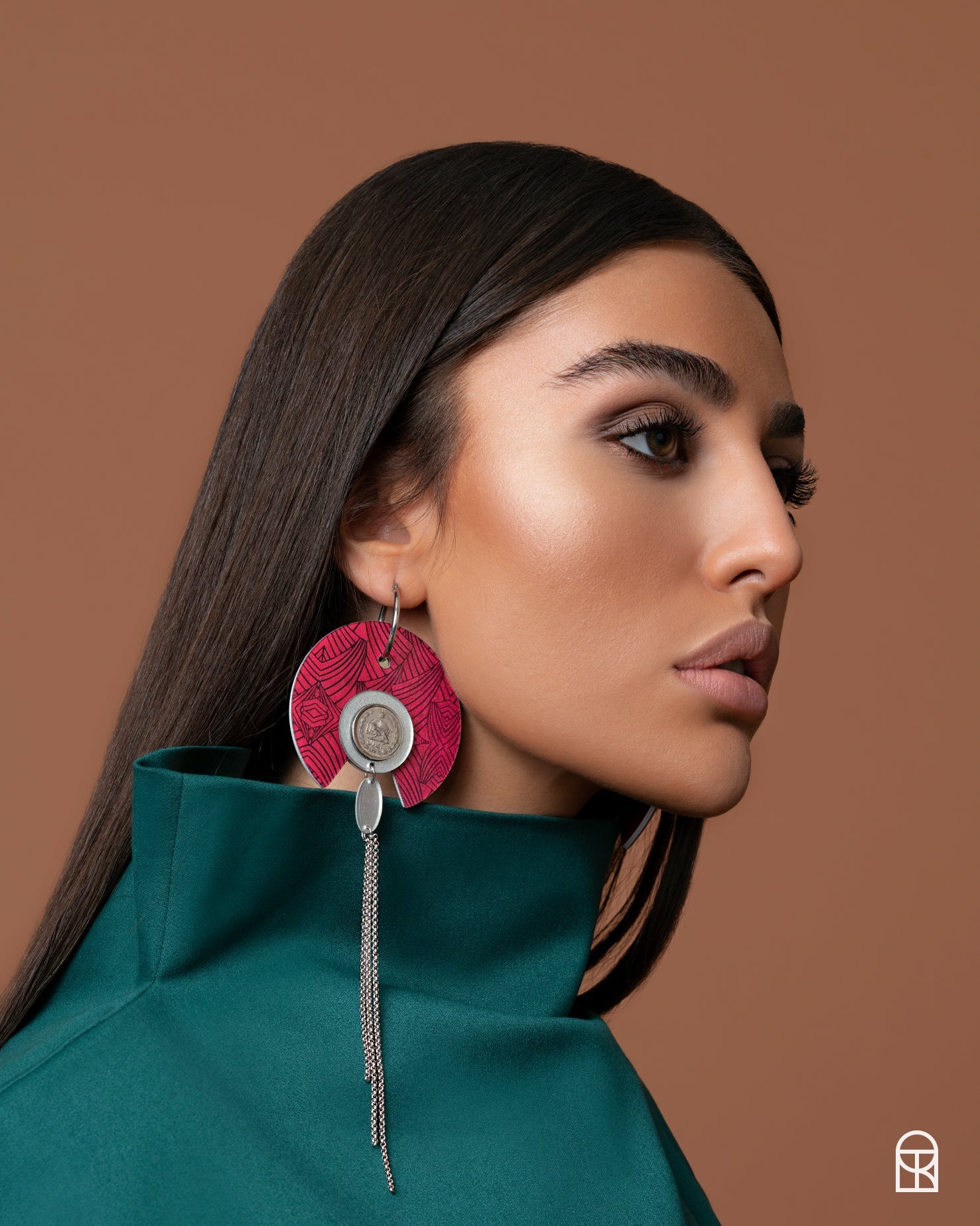 Red Rise Earrings