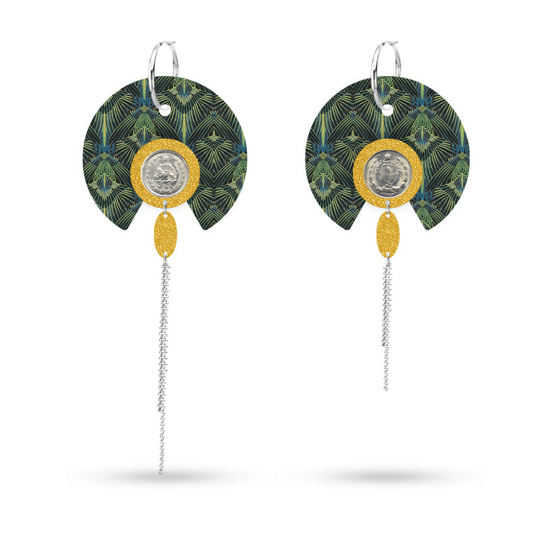 Green Rise Earrings