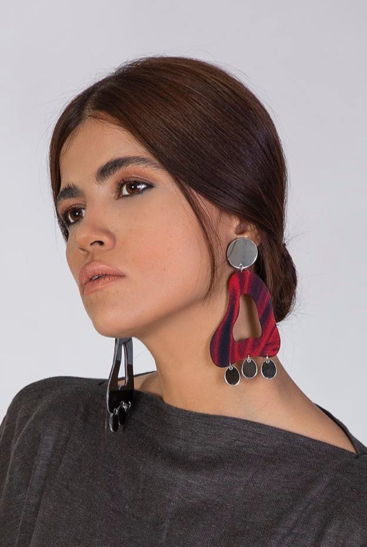 Red Drop Earrings