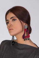 Red Drop Earrings