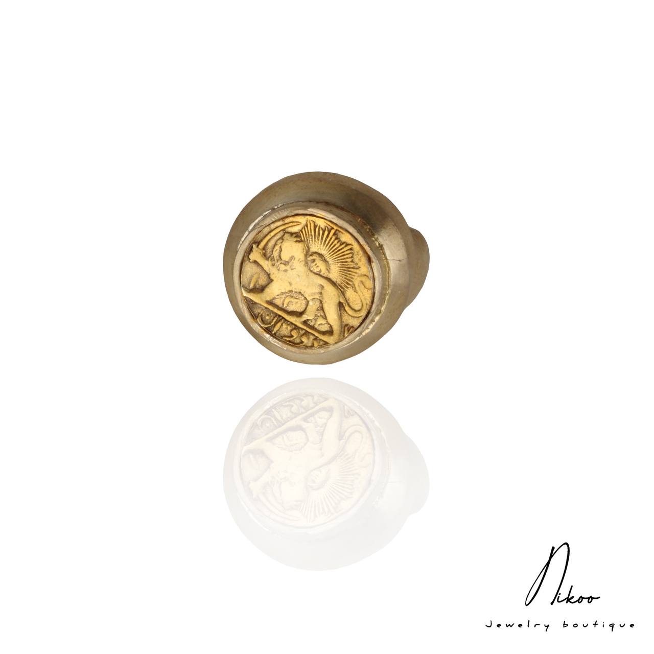 Sterling Silver Gold Plated Handmade Ring
