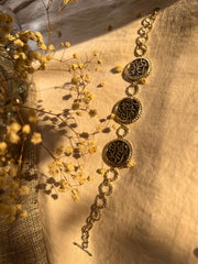 Calligraphy Silver Bracelet