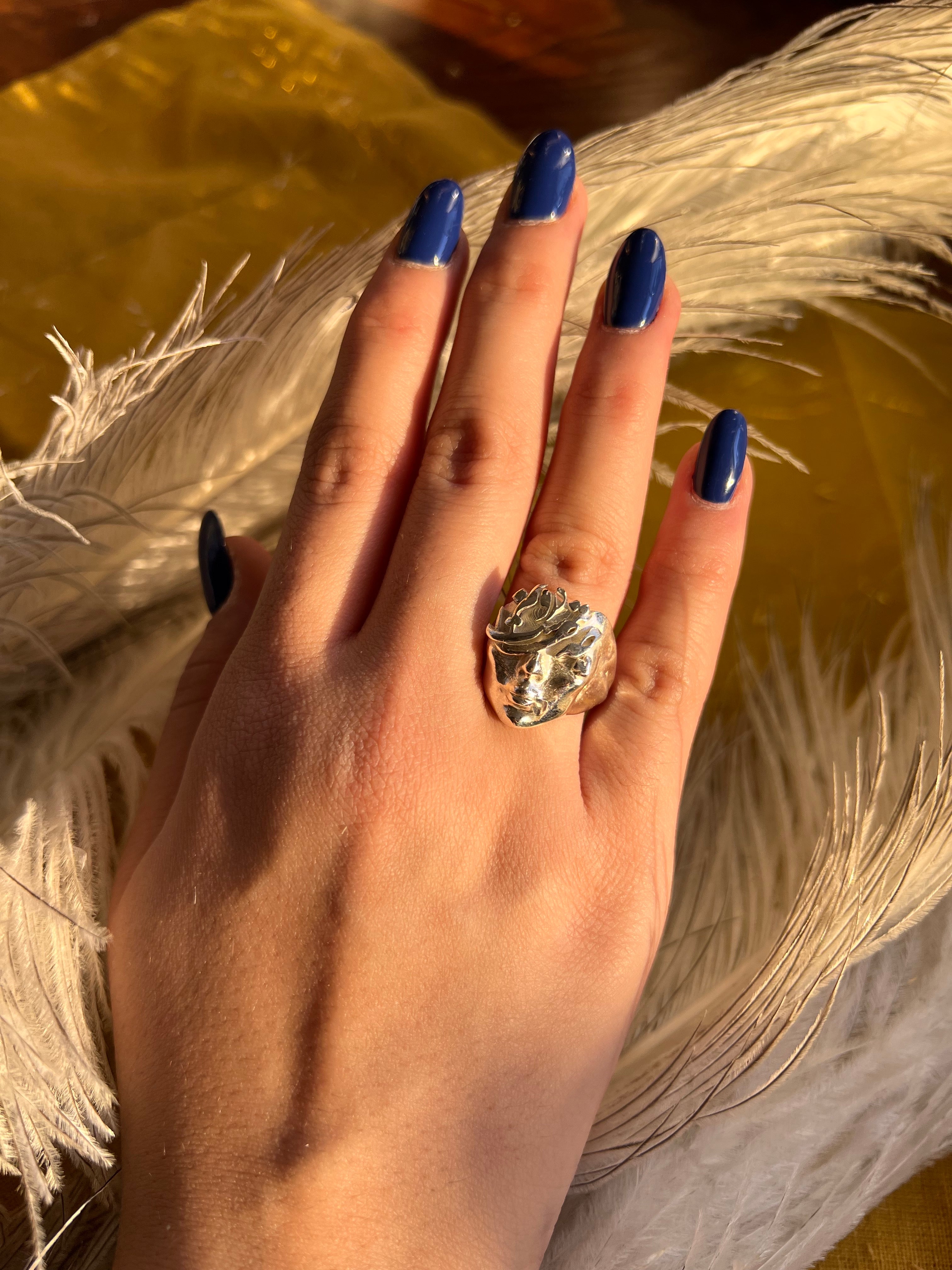 Loneliness Silver Ring (Adjustable)