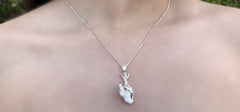 Silver Handmade Necklace with Pearl