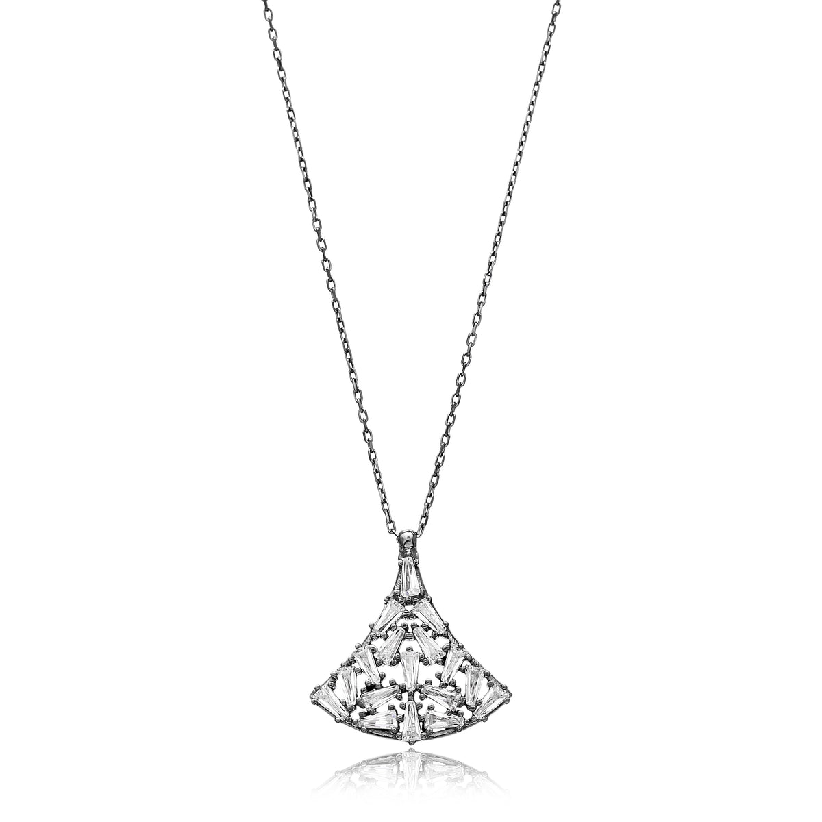 Handmade Sterling Silver 925 Zirconia Necklace