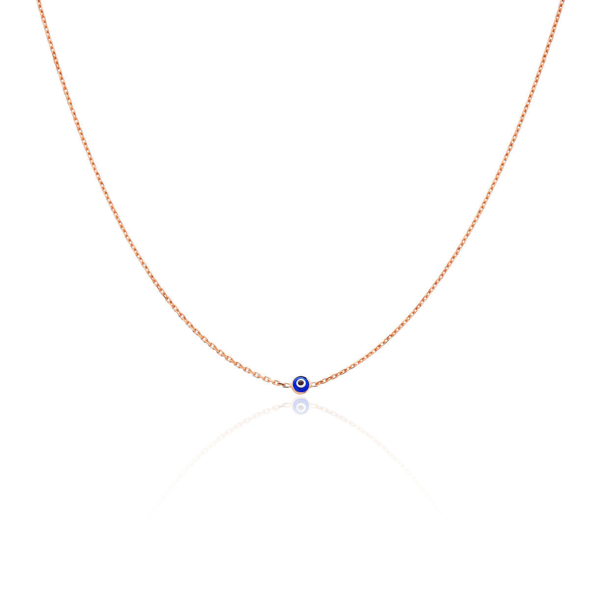 Sterling Silver 925 Single Evil Eye Necklace