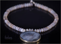 Handmade Natural Stone (Agate) Necklace With Calligraphy On Pendent