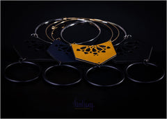 Leather and Plexiglass Necklace