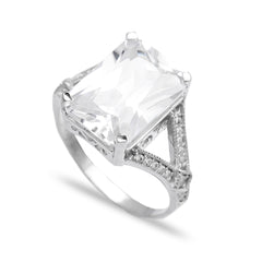Handmade 925 Sterling Silver Zircon Ring
